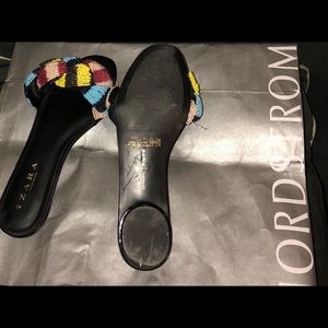 Zara beaded flats